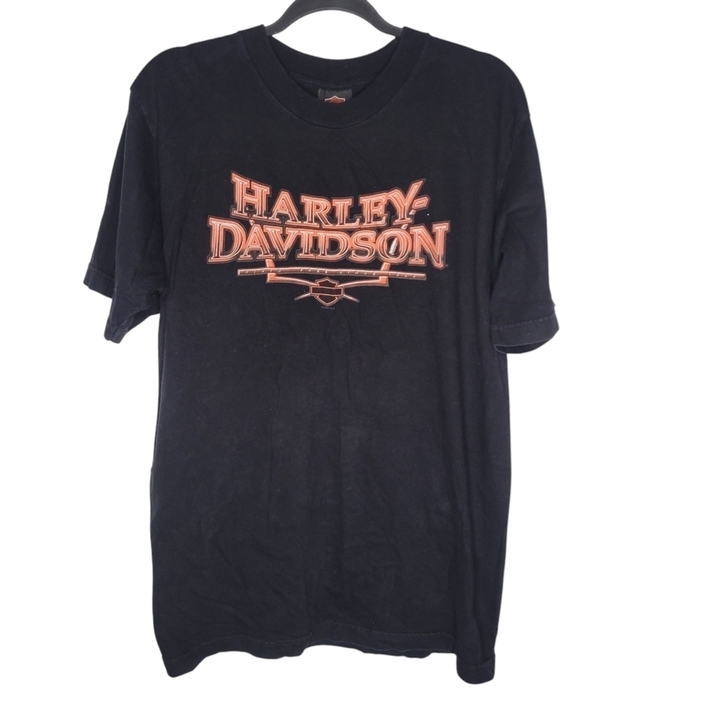 Vintage Y2K Harley-Davidson Capital City Madison Wisconsin Graphic T-Shirt Sz L
